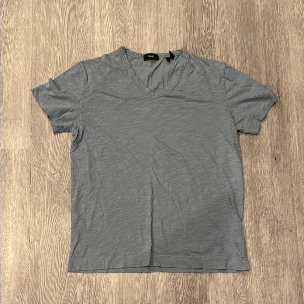 Men's Blue/Gray V-Neck Shirt